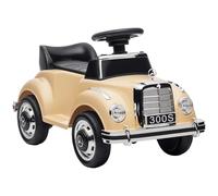 AIYAPLAY Coche antideslizante para niños con almacenamiento, coche infantil seguro para 18-48 meses, beige, 77,5 x 41,5 x 45 cm