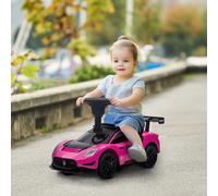 AIYAPLAY Coche correpasillos Bobby Car con espacio de almacenamiento, bocina y música 65 x 29 x 37 cm Rosa