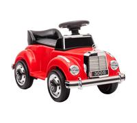 Aiyaplay coche correpasillos con licencia de mercedes-benz 300s correpasillos para niños de 18-48 meses con almacenaje volante sistema anti-vuelco carga 25 kg 77,5x41,5x45 cm rojo