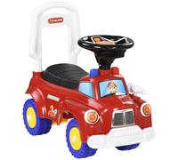 AIYAPLAY Coche Correpasillos para Niños de 18-36 Meses con 3 Luces Música Volante y Compartimento de Almacenaje 49x24x42 cm Rojo