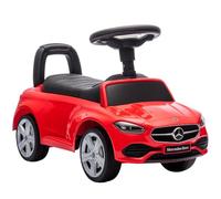 AIYAPLAY Coche Correpasillos para Niños de 18-36 Meses Mercedes-Benz Clase C, Correpasillos con Bocina, Volante, Sonidos de Motor y Espacio de Almacenaje, 65x28x39 cm, Rojo