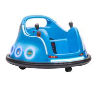 AIYAPLAY Coche de Choque con Licencia de Angry Birds Batería 12 V Mando a Distancia Joystick Rotación de 360° Luces Música Azul