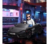 AIYAPLAY Coche Eléctrico Infantil 12 V Coche Infantil con Mando a Distancia 2.4G, Música MP3 Negro
