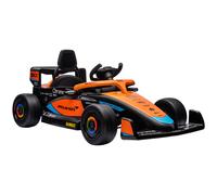 AIYAPLAY Coche eléctrico infantil, McLaren Fórmula 1, incl. mando a distancia, música, para 3-5 años, Naranja