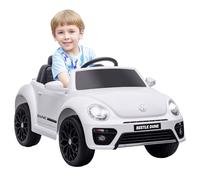 AIYAPLAY Coche eléctrico Infantil Volkswagen Beetle con Licencia, vehículo eléctrico de 12 V con Mando a Distancia 2.4G, suspensión por muelles, Faros, música, claxon, Coche para niños de 3 a 5 años,