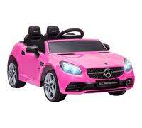 Aiyaplay Coche Eléctrico Mercedes SLC 300 con Licencia 12V Rosa