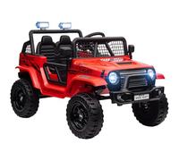 AIYAPLAY Coche eléctrico para niños, 12 V, 3-5 km/h, con mando a distancia de 2,4 G, amortiguador, vehículo eléctrico con música, faro, bocina, MP3, coche eléctrico para niños de 3 a 6 años, color