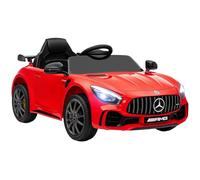AIYAPLAY Coche Eléctrico para Niños +3 Años Mercedes-Benz AMG GTR 12V Rojo