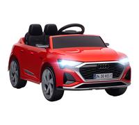AIYAPLAY Coche Eléctrico para Niños Audi Q8 etron sportback con Batería 12V Mando a Distancia Faros Bocina y Música Rojo