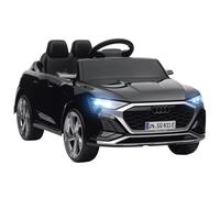 AIYAPLAY Coche Eléctrico para Niños Audi Q8 etron sportback con Licencia Faros Bocina y Música Gris Gris