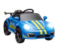 AIYAPLAY Coche Eléctrico para Niños con Licencia RUF CTR 3 Clubsport Mando a Distancia Motor Doble Sirena Ruedas Auxiliares Azul