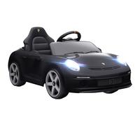 AIYAPLAY Coche eléctrico para niños, control remoto, música, claxon, USB, cinturón de seguridad, para 3-5 años, Negro Aosom España