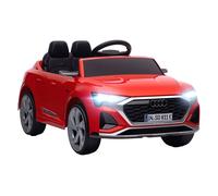 Coche Eléctrico para Niños +3 Años Audi Q8 e-tron Sportback, Carro Eléctrico Infantil con Batería 12V, Mando a Distancia, Ruedas con Suspensión de Muelles, Faros, Bocina y Música, Rojo