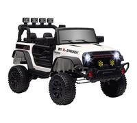 Aiyaplay Coche Eléctrico Para Niños De +3 Años Con Batería 12V Bluetooth Blanco