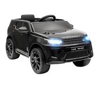 AIYAPLAY Coche Eléctrico para Niños de +3 Años con Licencia Land Rover Discovery Sport Carro Eléctrico Infantil con Batería 12V Mando a Distancia Arranque Lento Faros Bocina y Música Negro