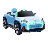 AIYAPLAY Coche Eléctrico para Niños de +3 Años, Mini Concept Aceman, Coche de Batería 12V, con Bluetooth, Mando a Distancia 2,4 G, Motor Doble, Suspensión Trasera, Faros, Música, USB, Azul