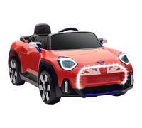 AIYAPLAY Coche Eléctrico para Niños de +3 Años, Mini Concept Aceman, Coche de Batería 12V, con Bluetooth, Mando a Distancia 2,4 G, Motor Doble, Suspensión Trasera, Faros, Música, USB, Rojo
