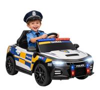 Aiyaplay - Coche de Policía Eléctrico 12V con Luces y Sirena - Multicolor