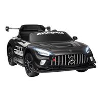 AIYAPLAY Coche Eléctrico para Niños Mercedes-AMG GT3 EVO 12V Faros Negro