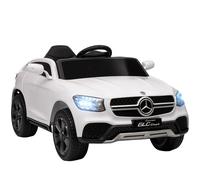 AIYAPLAY Coche Eléctrico para Niños Mercedes-Benz GLC Coupé 12V Mando a Distancia 2,4 G Motor Doble MP3 Puerto USB Blanco