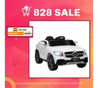 AIYAPLAY Coche Eléctrico para Niños Mercedes-Benz GLC Coupé 12V Mando a Distancia 2,4 G Motor Doble MP3 Rosa