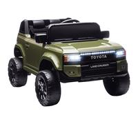 AIYAPLAY Coche Eléctrico para Niños TOYOTA Land Cruiser 12V con Mando a Distancia, Edad 3-8 Años, Verde Aosom España