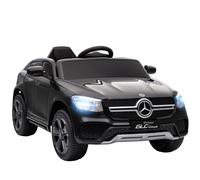 AIYAPLAY Coche eléctrico para niños, vehículo eléctrico 12V, control remoto 2,4G, 3 velocidades, arranque suave, 105x68x50cm, negro