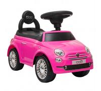 AIYAPLAY Coche Empujable para Niños de 12 a 36 Meses con Licencia Fiat Música Claxon y Compartimento bajo el Asiento de PP Rosa Aosom España