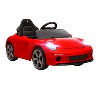 AIYAPLAY Coche para Niños 3-5 Años con Licencia Oficial RUF GT, Control Remoto, Cinturón de Seguridad y Música, Rojo