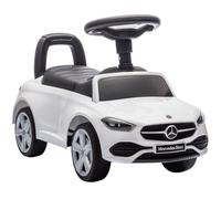 AIYAPLAY Coche para niños con Licencia Mercedes Benz, con claxon y Espacio para Guardar Cosas, Coche para niños de PP y Acero, 65x28x39 cm, Blanco