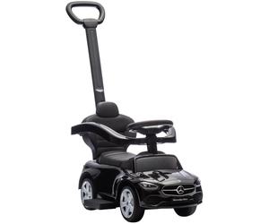 AIYAPLAY Coche para niños Mercedes-Benz (licencia) con asa desmontable - 91 x 40 x 83 cm, negro