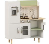 Homcom - Cocinita infantil de madera con electrodomésticos