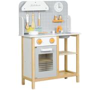 Cocina De Juguete Para Niños +3 Años Con Sonido Gris Aiyaplay