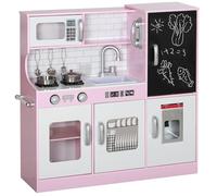 AIYAPLAY Cocina de Juguete para Niños de +3 Años 83,8x26,8x81 cm Rosa