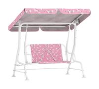 Aiyaplay - Columpio Infantil de Jardín con Toldo Ajustable - Unicornios Arcoíris