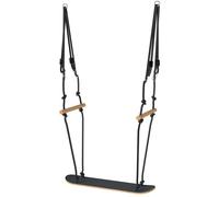 AIYAPLAY Columpio Skate Columpio infantil con altura ajustable, tabla antideslizante, cuerda resistente a la intemperie, asas Negro Aosom España