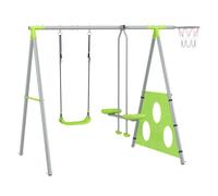 Conjunto de columpios 4 en 1 Verde