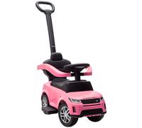 AIYAPLAY Correpasillos 2 en 1 para Niños de 18-36 Meses LAND ROVER DISCOVERY con Almacenaje Mango y Barandilla Extraíbles Rosa