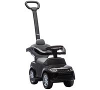 AIYAPLAY Correpasillos 2 en 1 para Niños de 18-36 Meses LAND ROVER DISCOVERY con Almacenaje Mango y Barandilla Extraíbles Negro