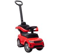 AIYAPLAY Correpasillos 2 en 1 para Niños de 18-36 Meses LAND ROVER DISCOVERY con Almacenaje Mango y Barandilla Extraíbles Rojo