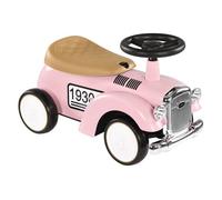 Aiyaplay correpasillos para bebés de 12 a 36 meses coche sin pedales con bocina compartimento de almacenaje y volante para interior y exterior 58x27x35 cm rosa
