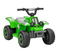 AIYAPLAY cuadriciclo eléctrico Infantil cuadriciclo eléctrico Infantil con función de Marcha adelante y Marcha atrás, LED y claxon Coche eléctrico para niños de 1,5-3 años 3 km/h Verde metálico