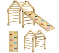 AIYAPLAY Escalada para Niños de 18-48 Meses 3 en 1 con Rampa para Deslizarse o Escalar 175x70x89 cm Multicolor
