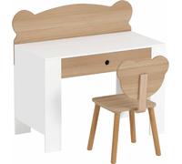 AIYAPLAY Escritorio infantil 80x41x74.5 cm madera natural