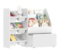 AIYAPLAY Estantería Infantil para Juguetes con 6 Cajas Extraíbles Blanco