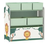 Aiyaplay - Estantería Infantil con 6 Cajas Extraíbles - Verde