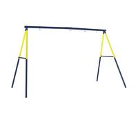 AIYAPLAY Estructura de Columpio Infantil, Estructura Metálica para 2 Columpios, Resistente para 150 kg, para Asiento, Nido y Escalera de Trepar, para Jardín, Balcón, 260x160x178 cm, Azul