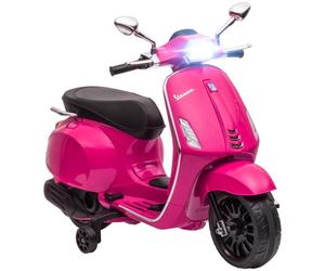 Aiyaplay icencia Vespa Moto Eléctrica Para Niños De +3 Años Con Rosa