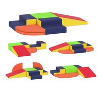 AIYAPLAY Juego de 6 Bloques de Espuma para Niños con Base Antideslizante para Escalar y Gatear Multicolor