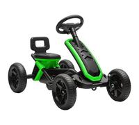 AIYAPLAY Kart Pedales, Go Kart con Ruedas Antideslizantes de EVA, Marco Metálico, Carga 30 kg, para Niños y Niñas de 2-5 Años, Verde